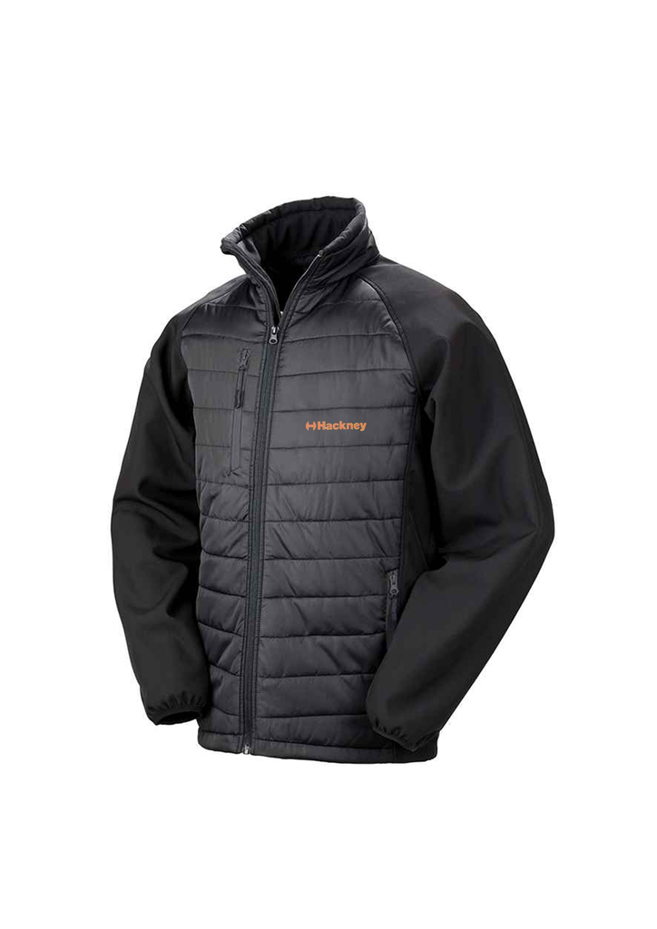 RS237 RESULT GENUINE RECYCLED BLACK COMPASS PADDED JACKET