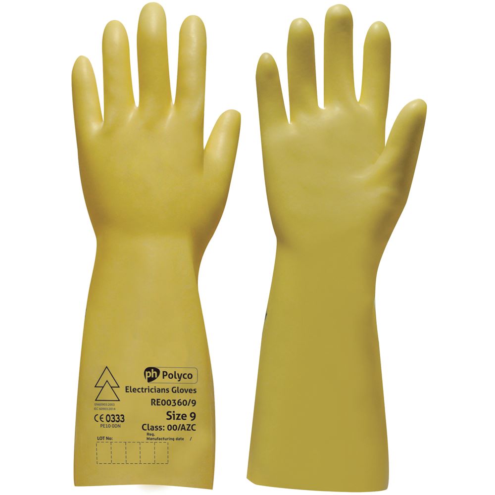 GLOVES ELECTRICAL CLASS-00 INSULATED GLOVES