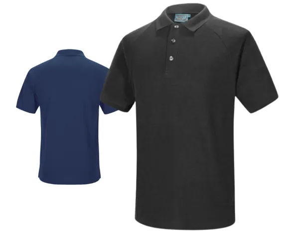AQUA PIQUE KNIT POLO SHIRT