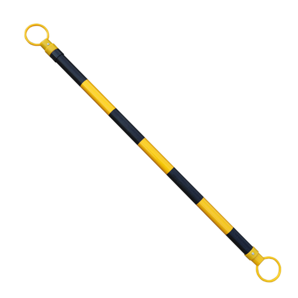 TELESCOPIC DEMARCATION POLE FOR TRAFFIC CONES-YELLOW/BLACK