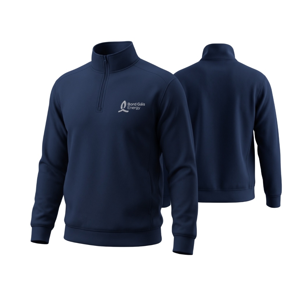 MALE 1/4 POLYCOTTON SWEATSHIRT