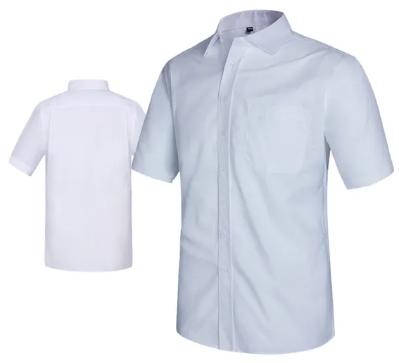 AQUA END ON END CUTAWAY COLLAR SHIRT