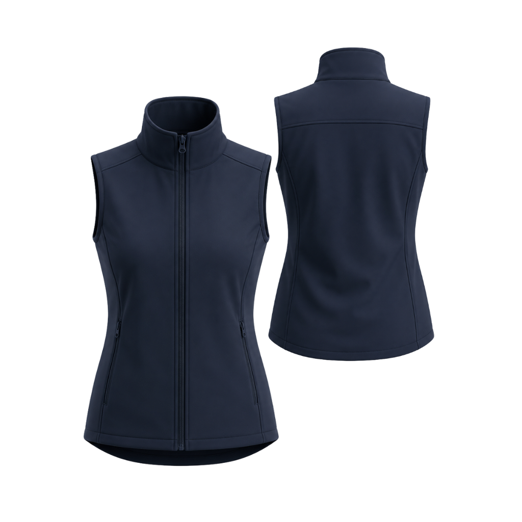LADIES SOFTSHELL GILET POLYELASTANE