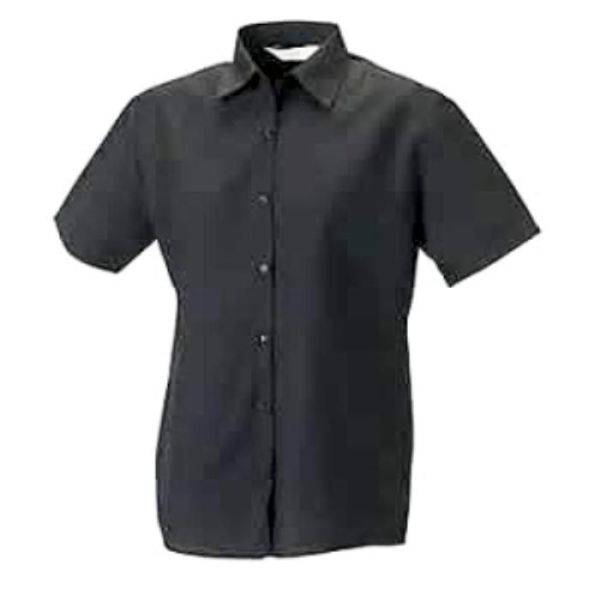 LADIES S/S P/COTTON POPLIN SHIRT 935F