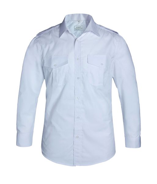 AQUA MENS PILOT SHIRT L/S