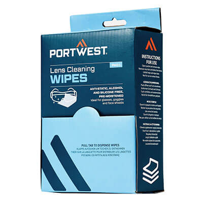 PA01 LENS CLEANING TOWELETTES BOX OF 100