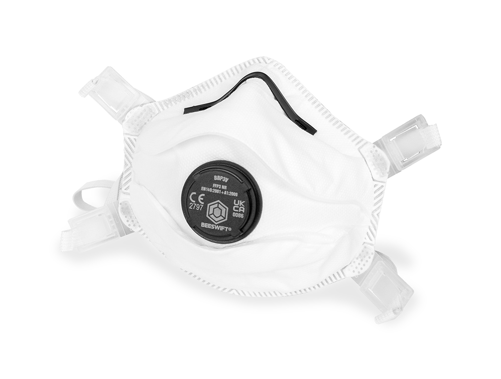 BBP3VN MASK VALVED BOX OF 5 WHITE
