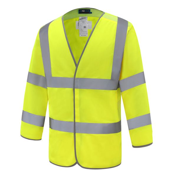 MESH JKT 3/4  VENTED EN20471 C/W ZIP