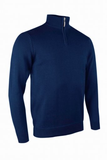 GM81 GLENMUIR ZIP NECK COTTON SWEATER