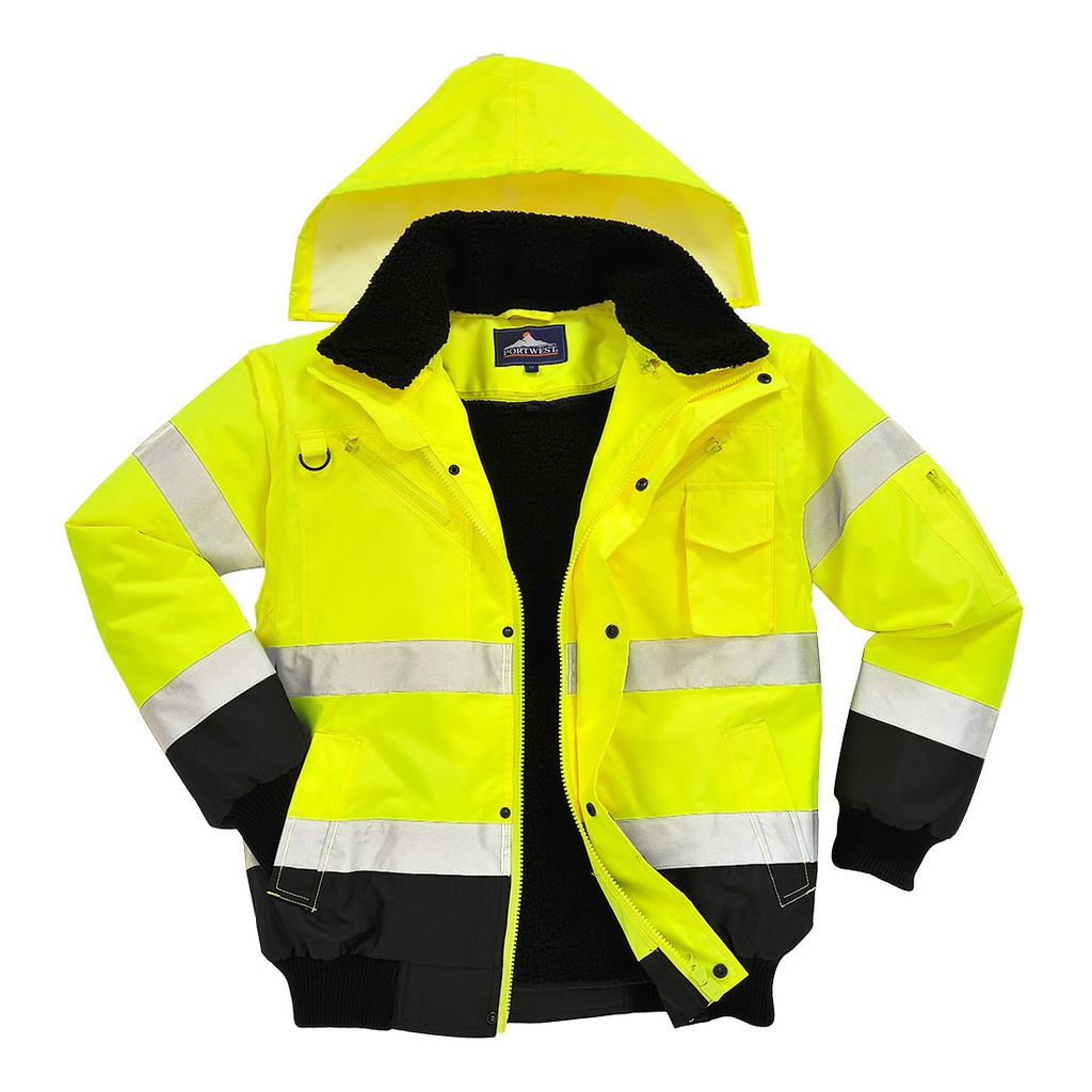 C465 - HI VIZ 3in1 CONTRAST BOMBER JACKET