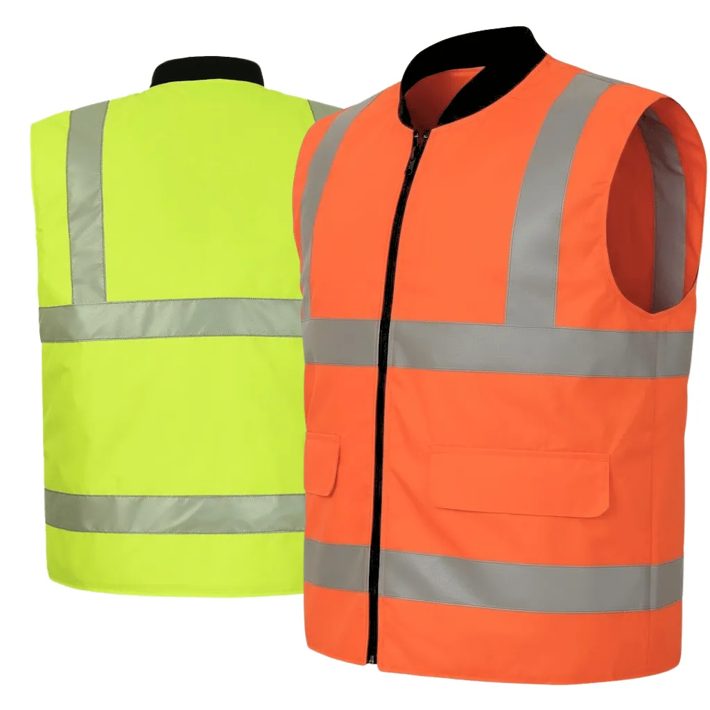 [BW492] AQUA HI VIS REVERSIBLE BODY WARMER