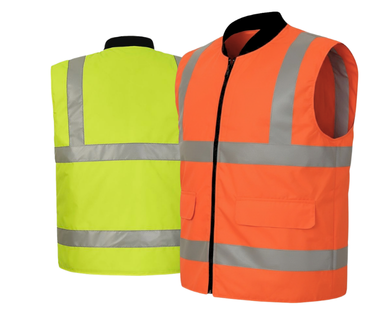 [BW492] AQUA HI VIS REVERSIBLE BODY WARMER
