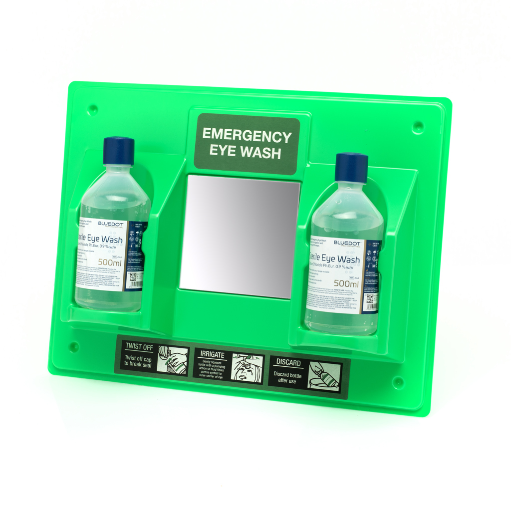 [FA004] EYE WASH STATION C/W MIRROR and SOLUTION