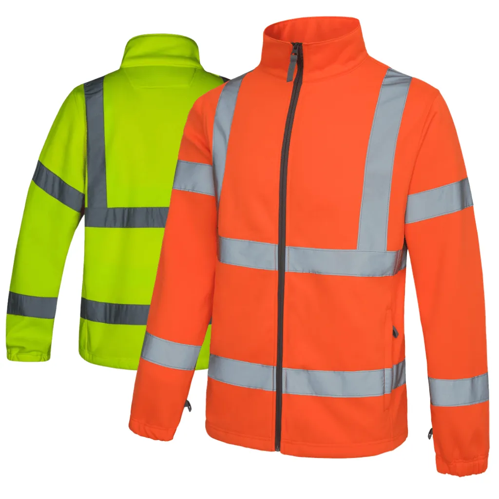 [FJ077] AQUA FULL ZIP HI VIS FLEECE