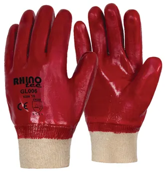 [GL006] RHINOtec PVC KNIT WRIST GLOVES