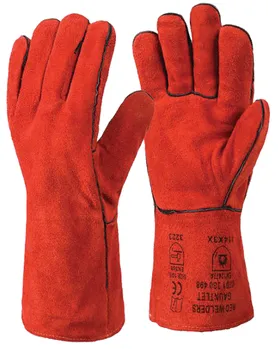 [GL016] RHINOtec SUPERIOR HEAVY DUTY RED WELDERS GAUNTLET