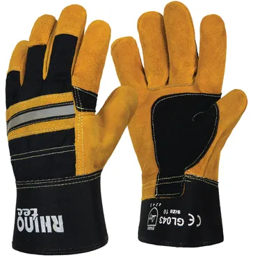 RHINOtec HEAVY DUTY RIGGER GLOVES RUBBERISED CUFF | Eurox – Workwear ...