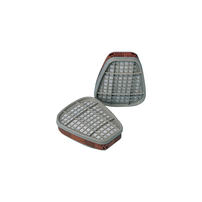[RP116] 3M 6051 A1 GAS and VAPOUR FILTER PACK OF 2 (292633)